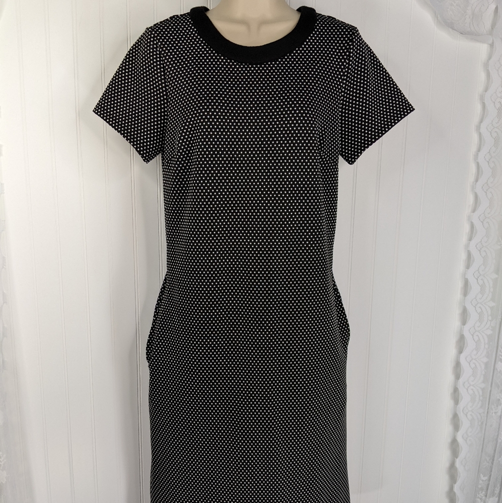 ESHAKTI Mini Polka Dot Shift Dress Sz 6 - Picture 3 of 13